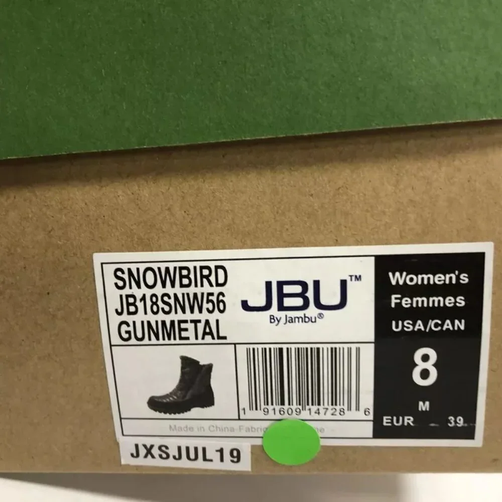 Jambu Womens Snowbird Boots Gray US8 M